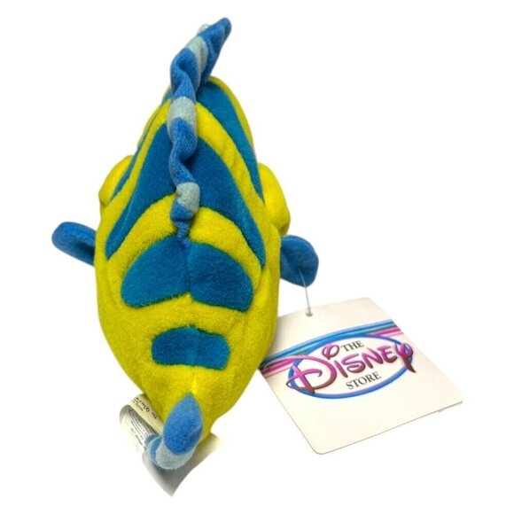 NWT 90s Disney Store FLOUNDER LITTLE MERMAID Vintage DISNEY Mini Beanie Doll - Picture 3 of 5